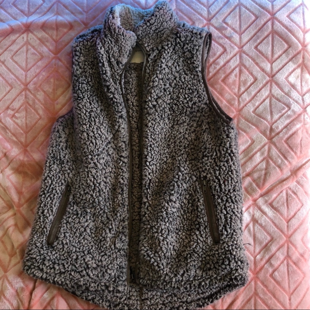 Fluffy vest